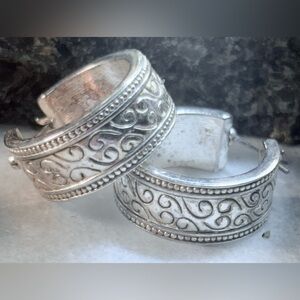 Elegant Silver Hoop Earrings